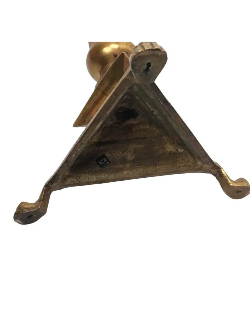 Vintage Brass Candlestick Holder Ornate Tall Pillar Stand 16